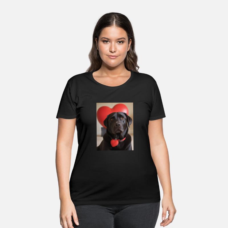 Black Labrador loveheart 2