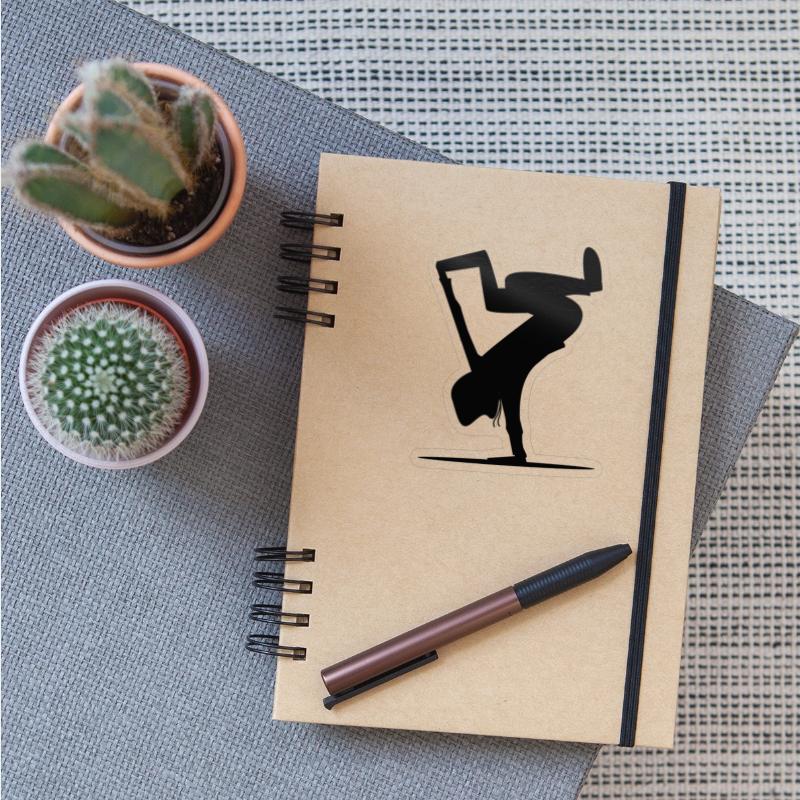 Break dance Bboy Bgirl Cartoon silhouette