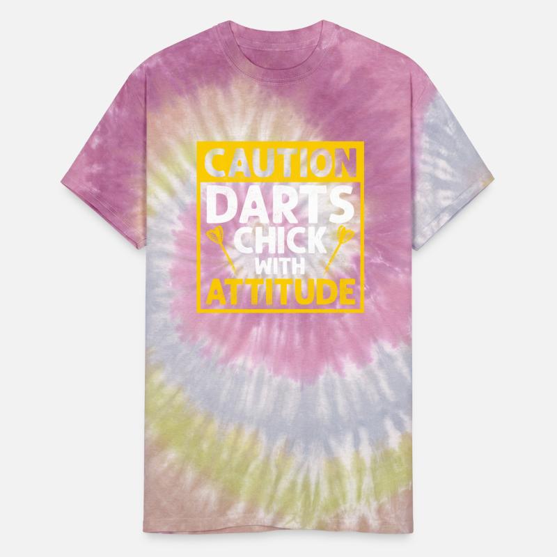 Caution Darts Chick With Attitude Bullseye Team Da