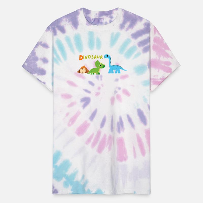 Colorful Dinosaur Family Illustration