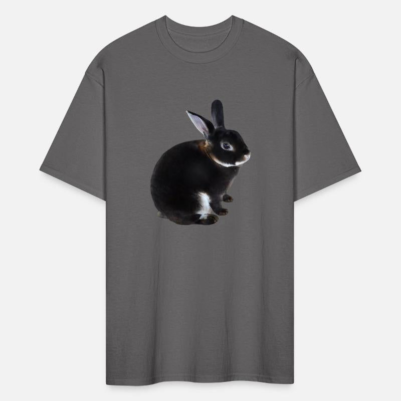 Dark Brown and White Mini Rex Rabbit