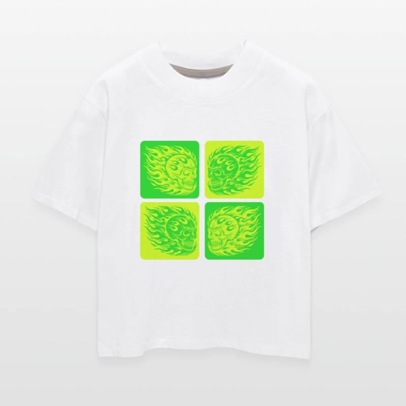 Flaming Skull - Biker