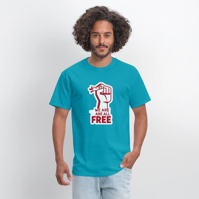 Freedom Movement Tee – Unity Hand Sign Against Rac