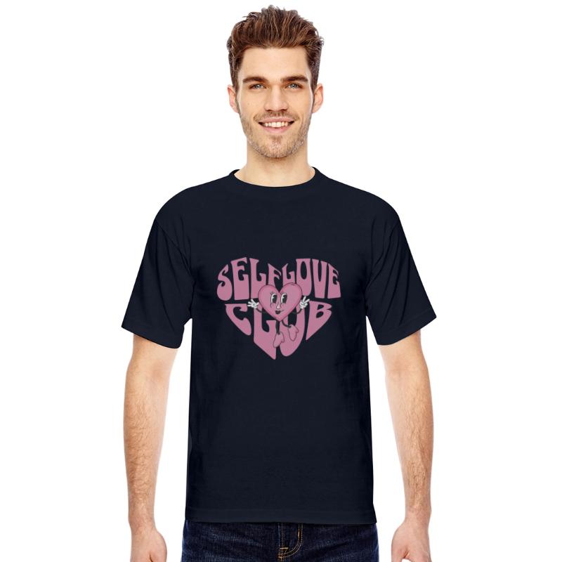 Self-Love Club Retro Pink Heart Mascot