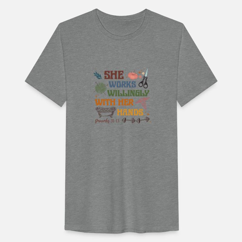 She Works Willingly With Her Hands