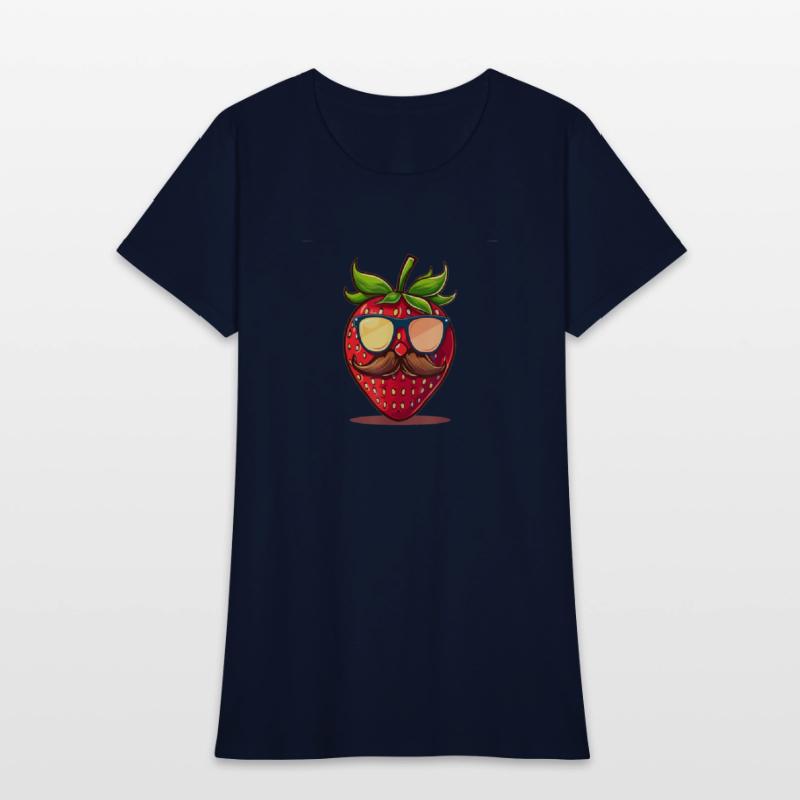 Strawberry Sunglasses Mustache Fruits