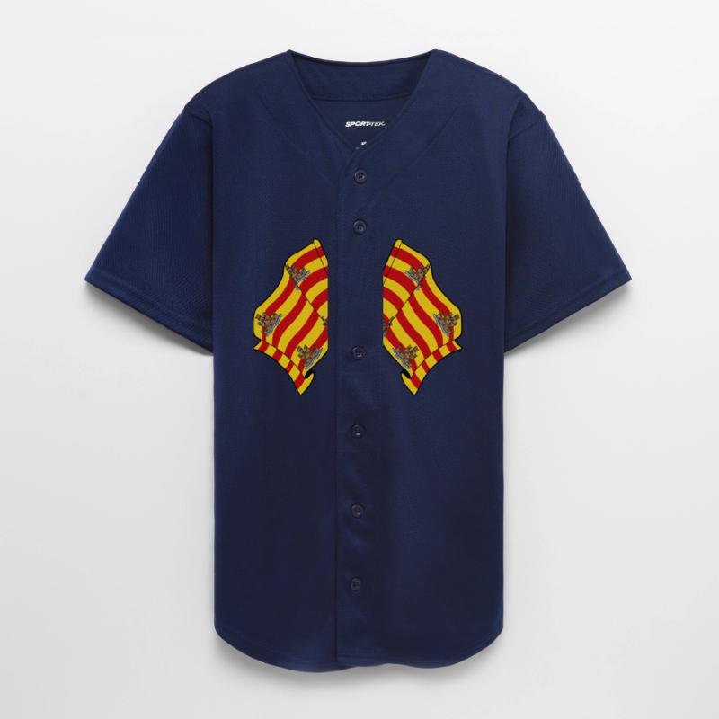 Two flags of Ibiza Island