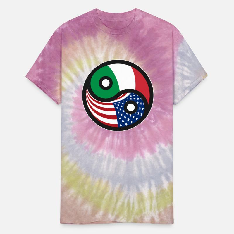 USA & Italy - American Italian Flag