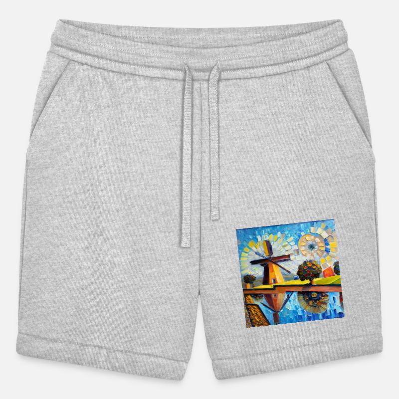 Watermill and modern art