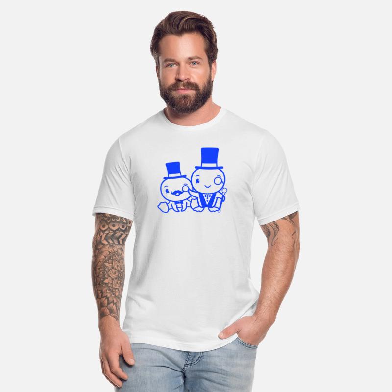 2 Birds Rich Wealthy Two Gentlemen Top Hat Sir Mr.