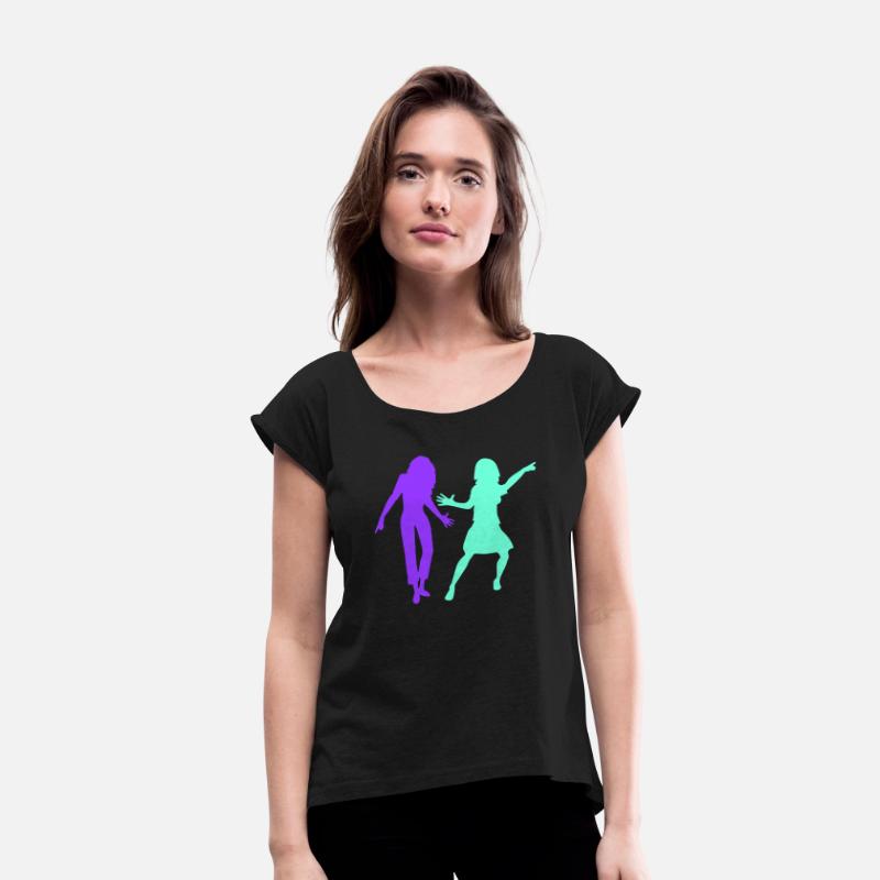 2 Party Women Couple Two Dance Friends Silhouette