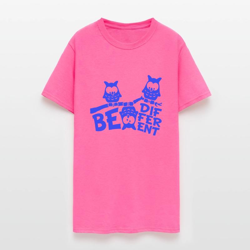 3 owls Be Different saying crazy funny branch team