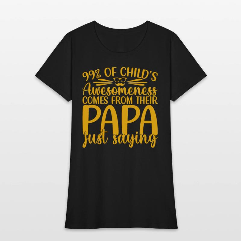 99% of a childs awesomeness comes Papa Just saying