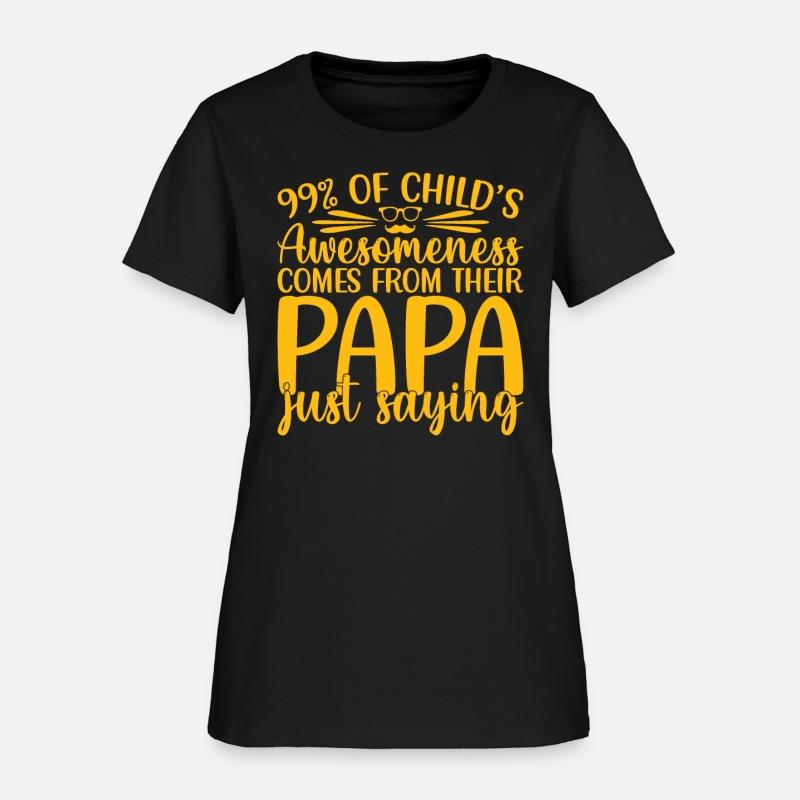 99% of a childs awesomeness comes Papa Just saying