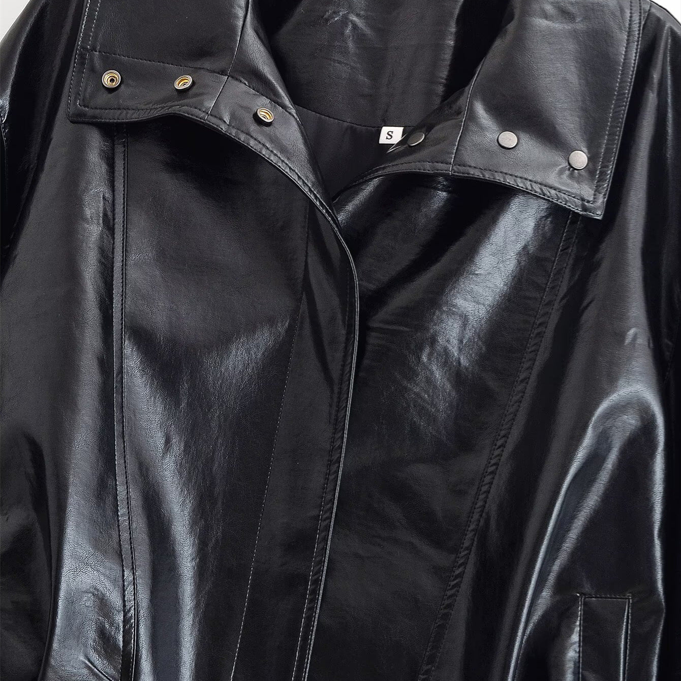 Retro Cool Leather Jacket Women's Wear