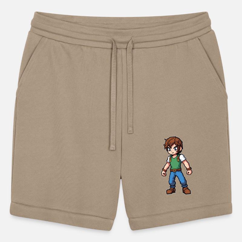 A pixel art of a gamer