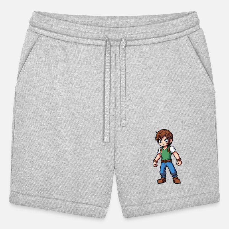 A pixel art of a gamer