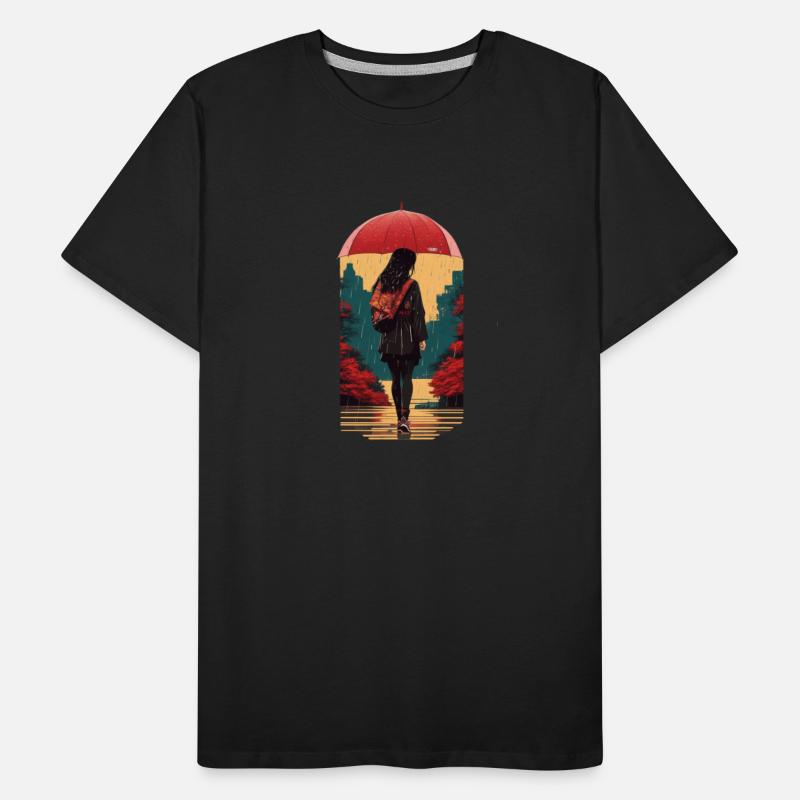 A solitary figure Ai design t-shirt