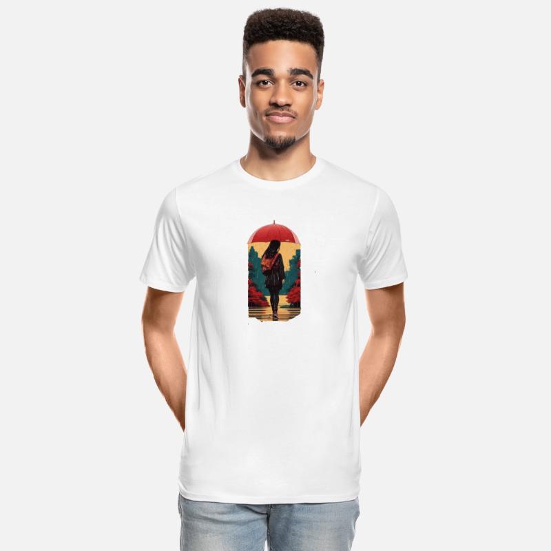 A solitary figure Ai design t-shirt