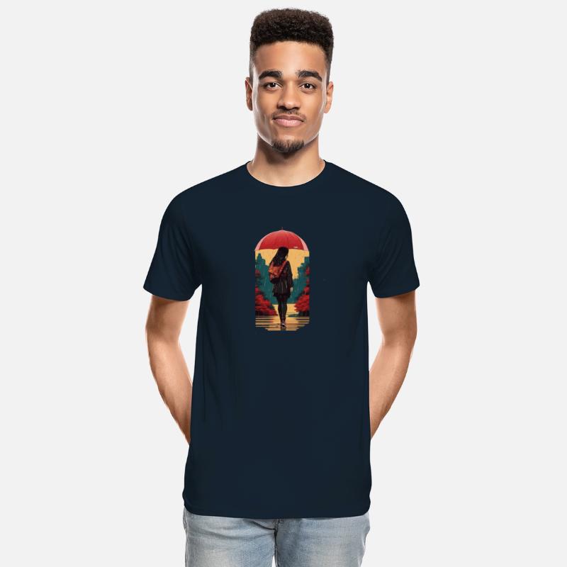 A solitary figure Ai design t-shirt