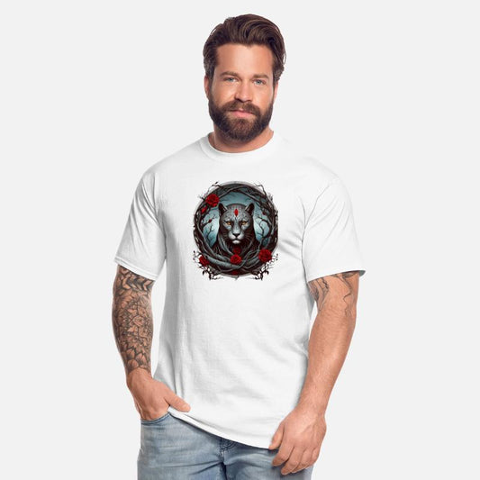 A striking illustration of a panther