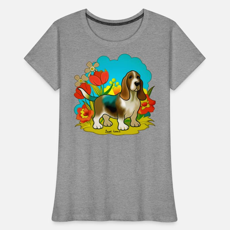 A sweet basset hound dog