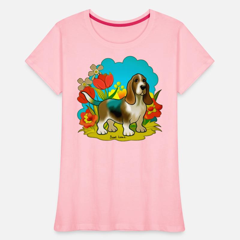 A sweet basset hound dog