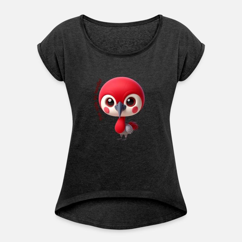 Adorable Red Bird Character