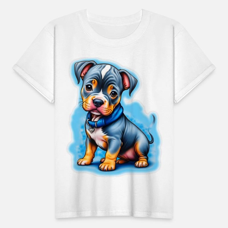 AI Airbrushed Puppy Cartoon