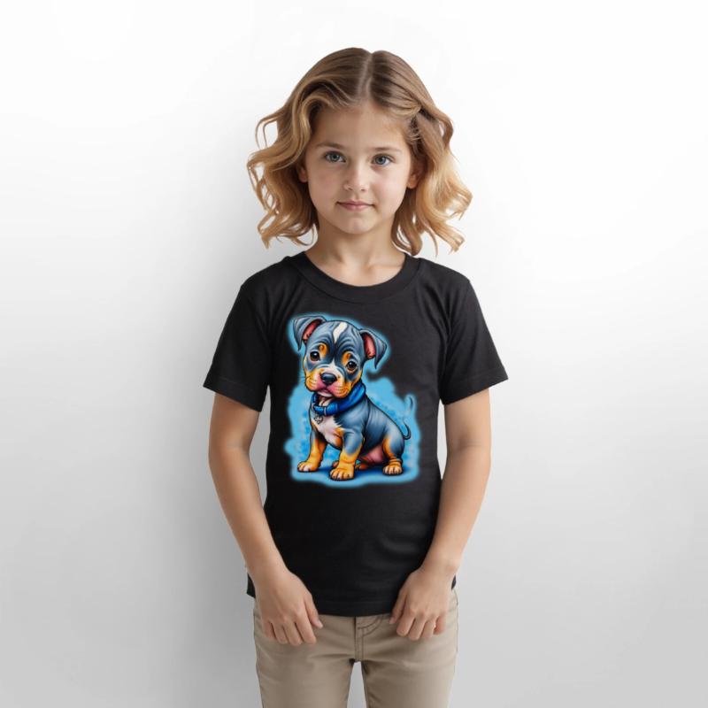 AI Airbrushed Puppy Cartoon