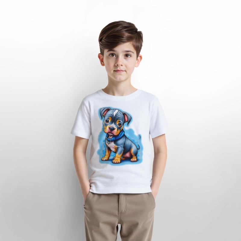 AI Airbrushed Puppy Cartoon