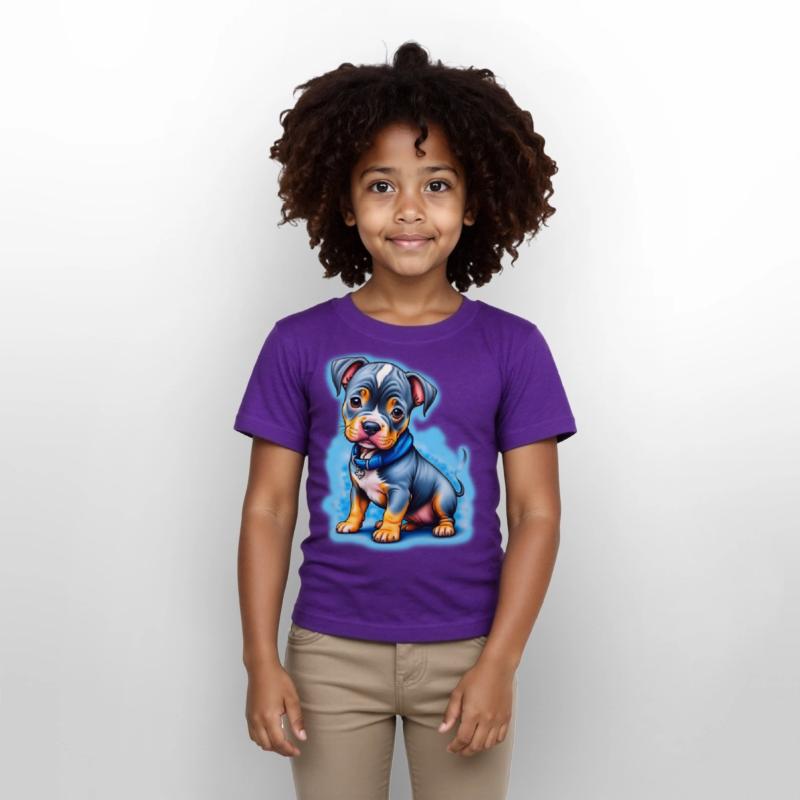 AI Airbrushed Puppy Cartoon