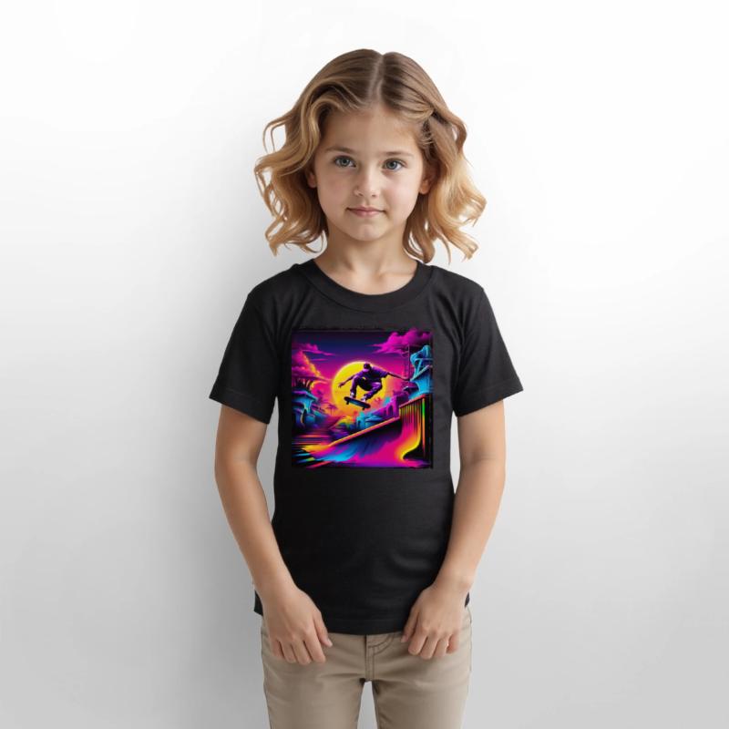 AI Airbrushed Synthwave Skate Scene