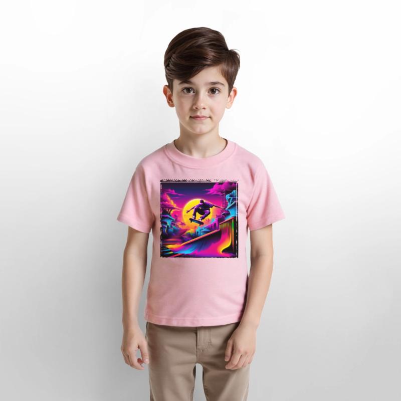 AI Airbrushed Synthwave Skate Scene