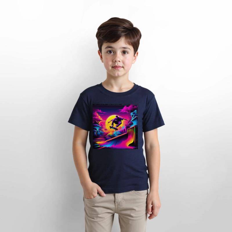 AI Airbrushed Synthwave Skate Scene