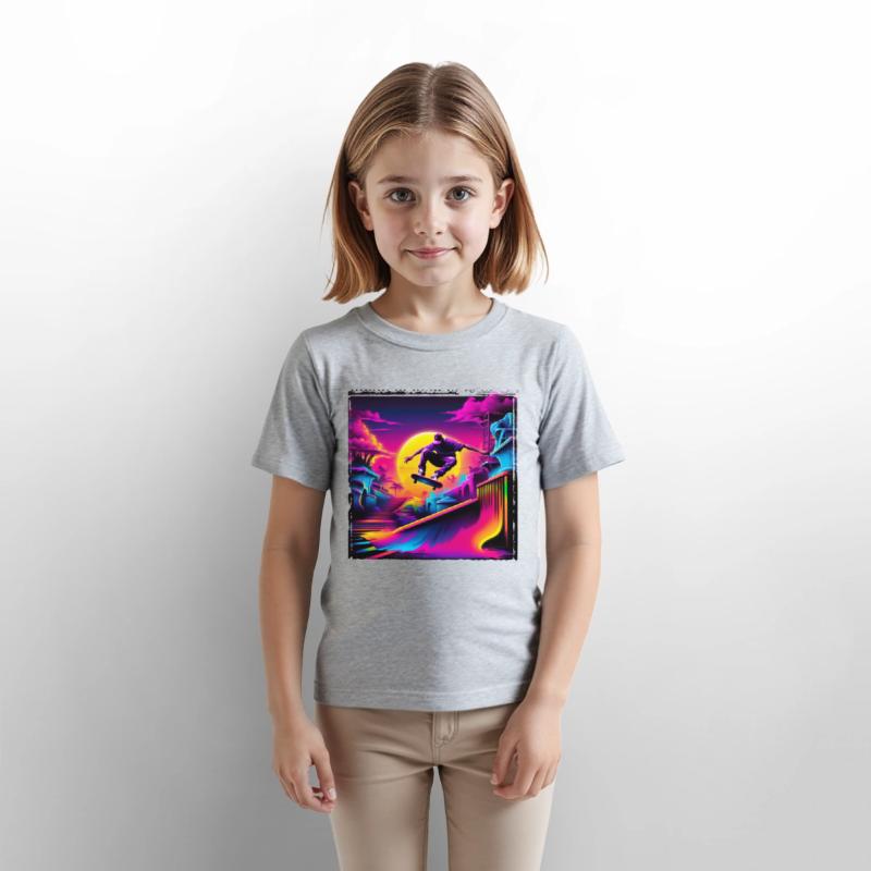 AI Airbrushed Synthwave Skate Scene