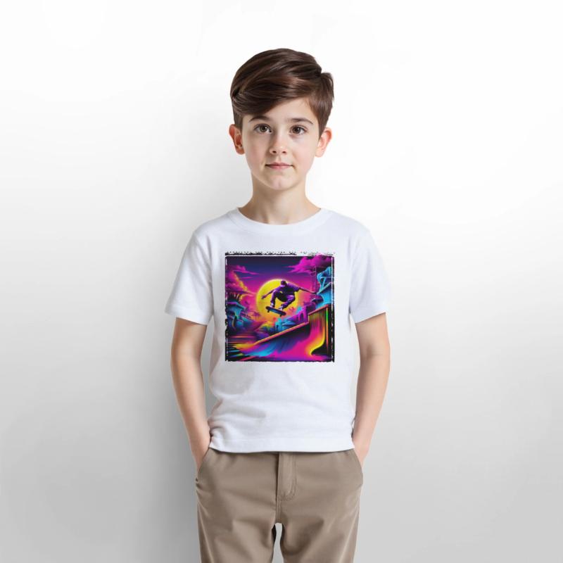 AI Airbrushed Synthwave Skate Scene