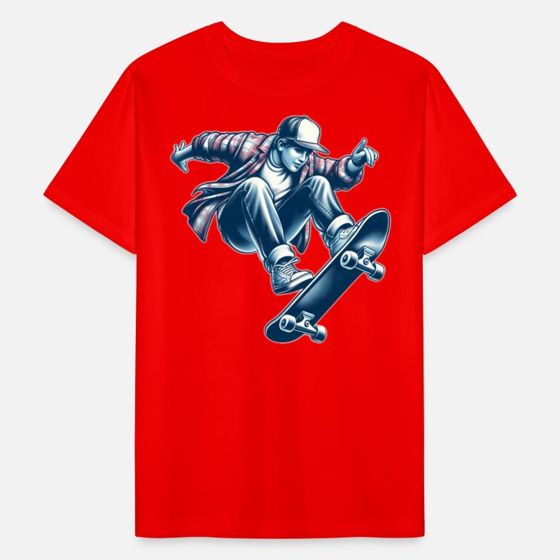 AI Old School 1990s Teen Skater