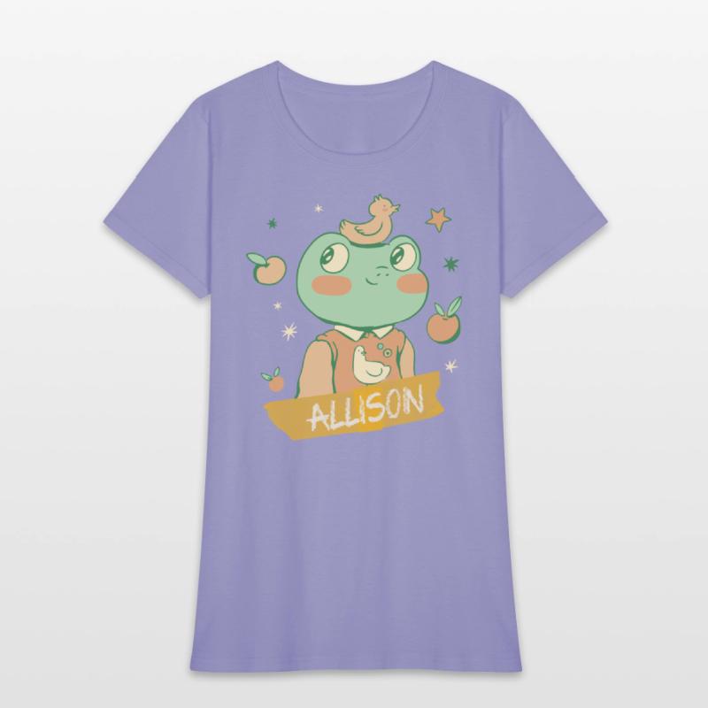 ALLISON - Beautiful girls name with a cute frog