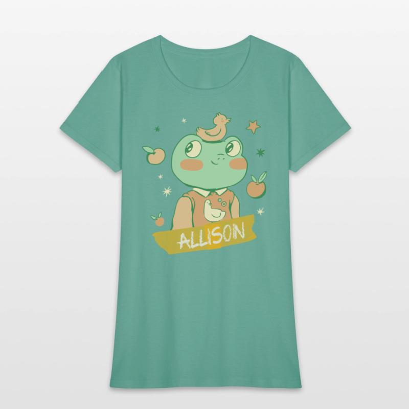 ALLISON - Beautiful girls name with a cute frog
