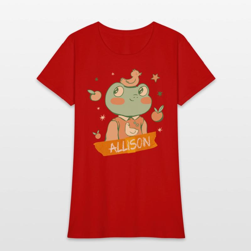 ALLISON - Beautiful girls name with a cute frog