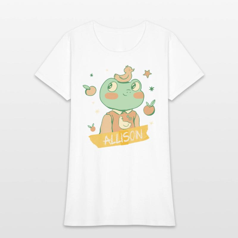 ALLISON - Beautiful girls name with a cute frog