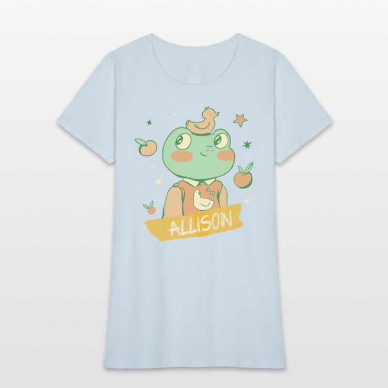 ALLISON - Beautiful girls name with a cute frog