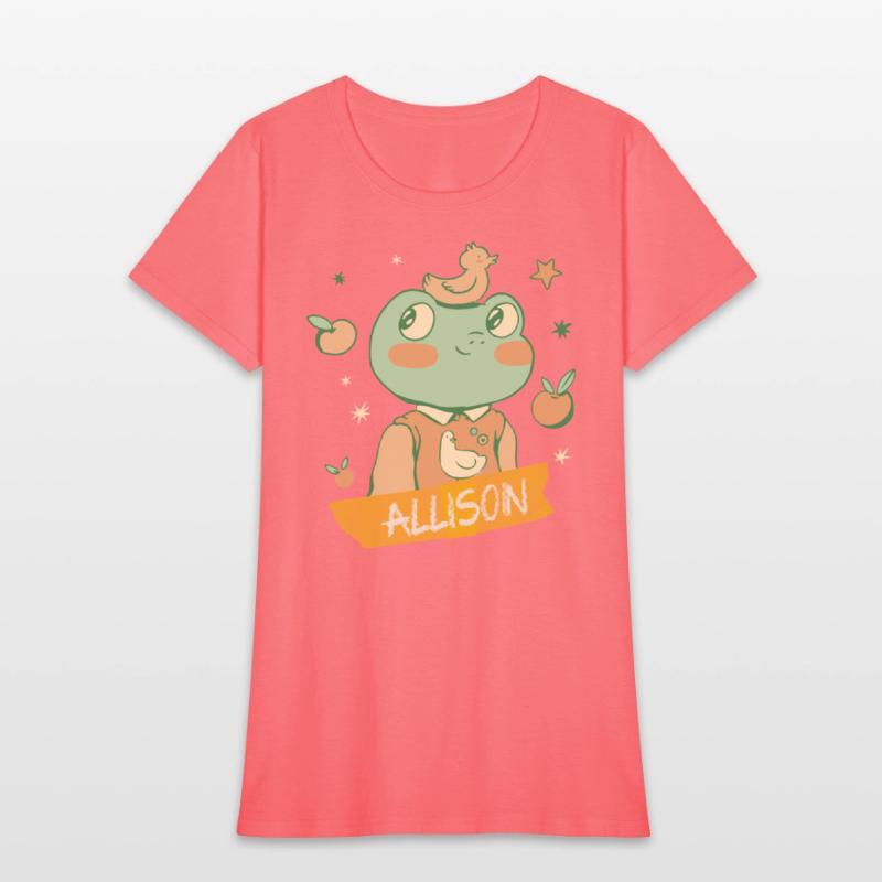 ALLISON - Beautiful girls name with a cute frog