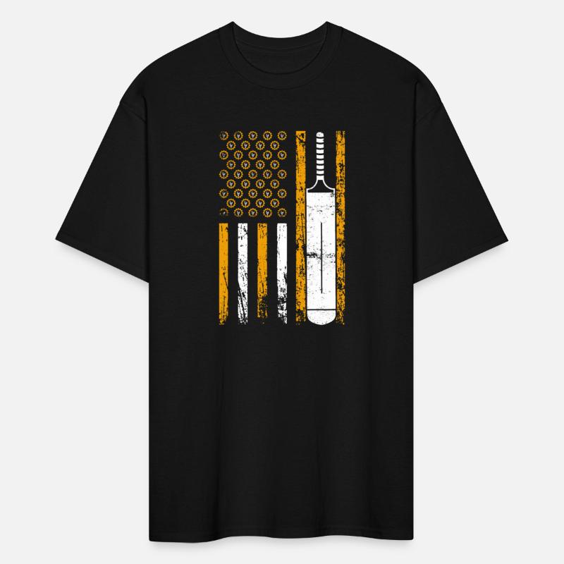 American Sports Flag Wrench Decor Cricket Bat