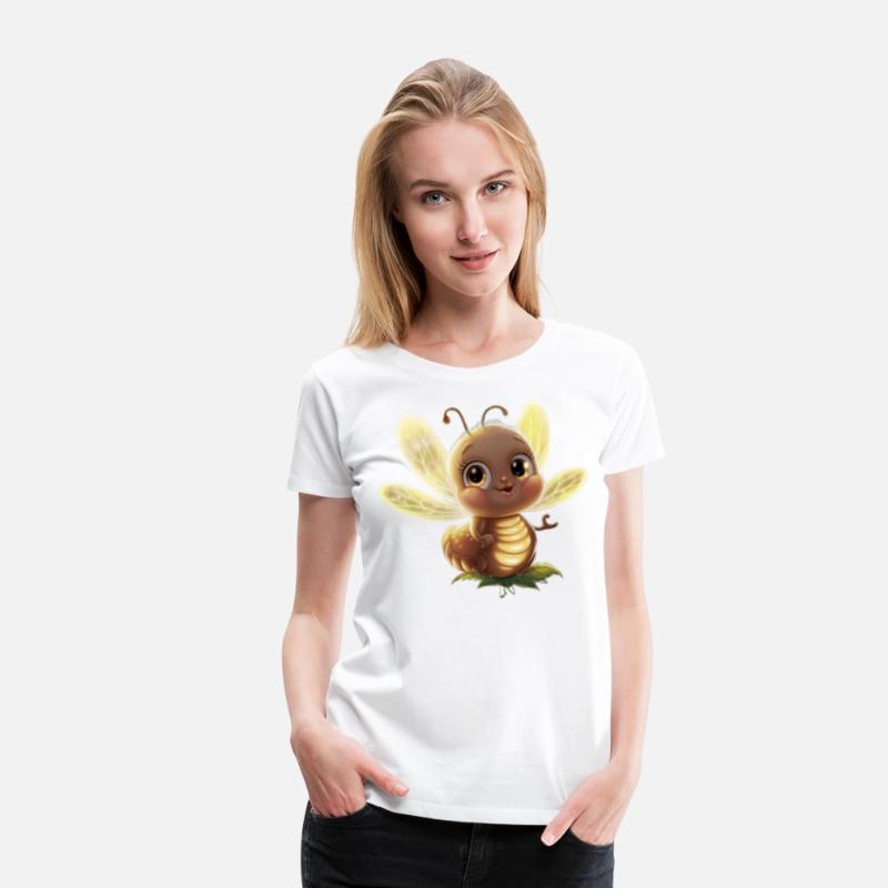 an adorable glowing firefly