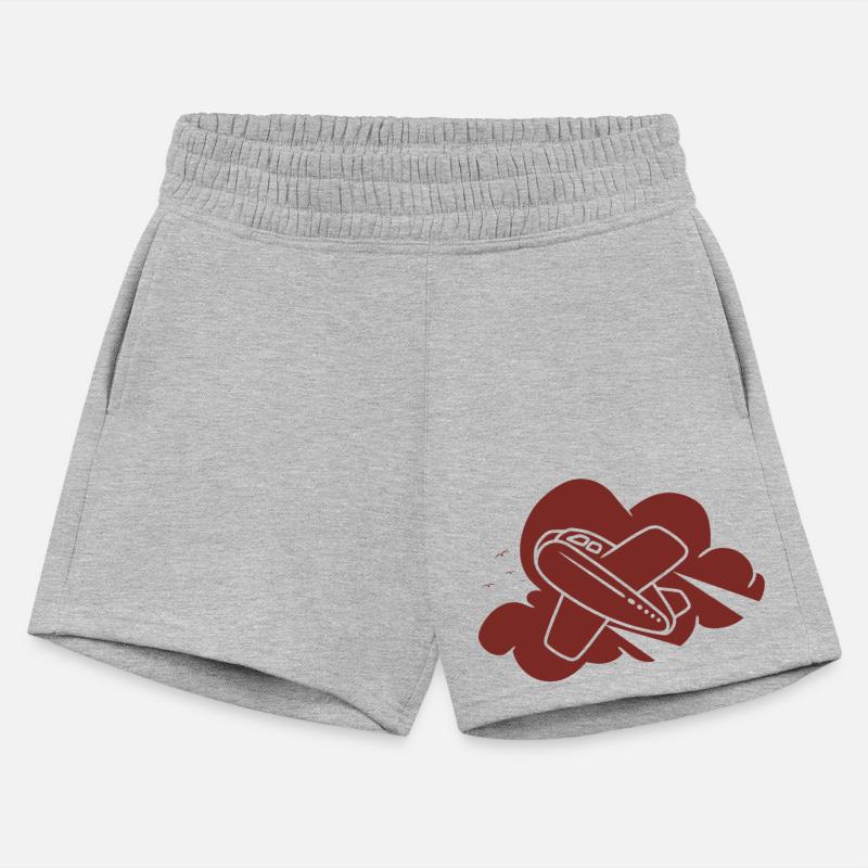 an airplane flying through the clouds