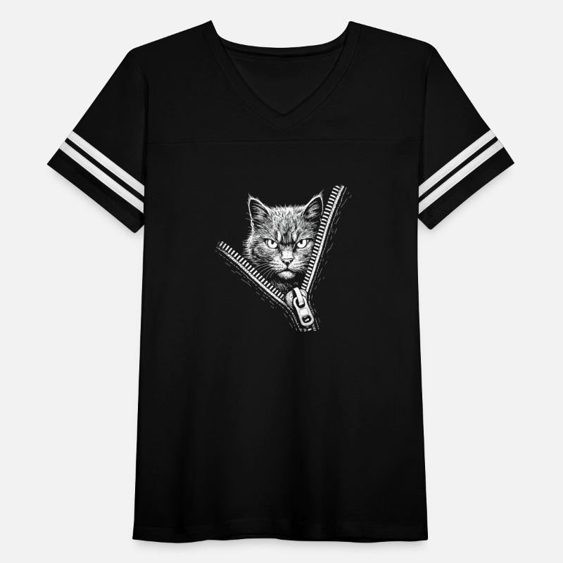 Angry Cat Zipper Design