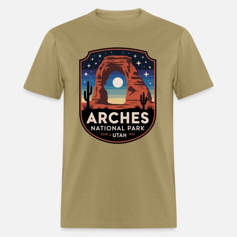 Arches National Park Retro Desert Art