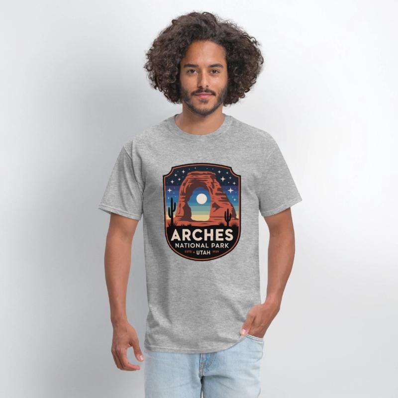 Arches National Park Retro Desert Art